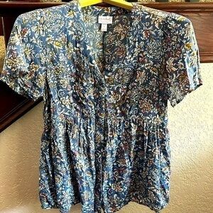 Isabel Maternity by Ingrid Isabel Size Small Women’s Floral Button Up Shirt